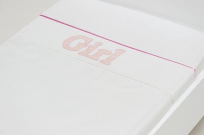 Briljant Baby - Wieg Laken Girl - 75x100 - Roze