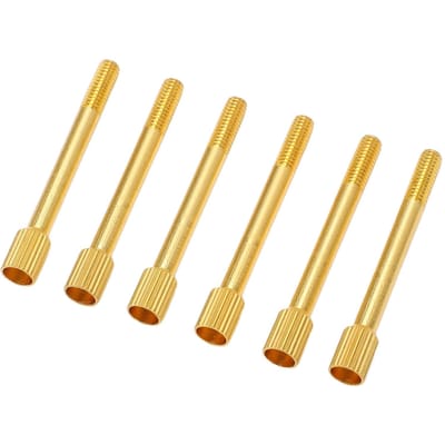 6 Stuks Tremolo Brug Zadel Snaar Lock Schroeven Elektrische Gitaar Dubbele Vergrendeling Door Montage Intonatie Systeem beige