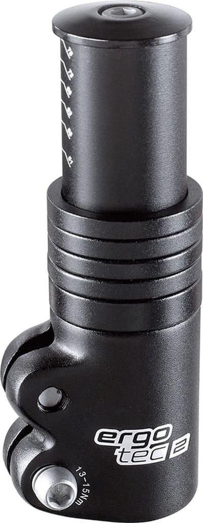 Ergotec Stuurpenverlenger - Ahead 3 - 1-1/8 - AL6061 T6 - Zwart
