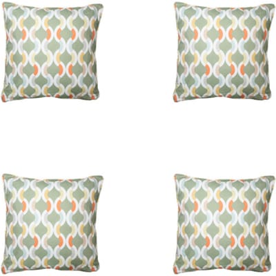 Madison - Sierkussen Trivia green - Ca. 50x50 cm - Set van 4