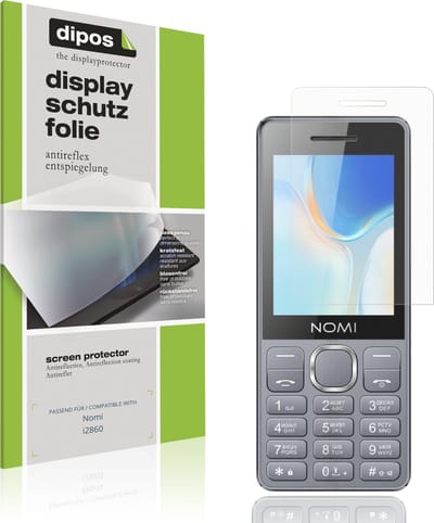 dipos – 4x Matte Beschermfolie geschikt voor Nomi i2860 | Krasbestendige & antireflecterende Screenprotector Ultra-Thin