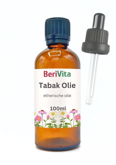 Tabak Olie 100ml Druppelfles met Pipet - Pure Etherische Olie van Tabaksplant Nicotiana Tabacum - Tobacco Oil