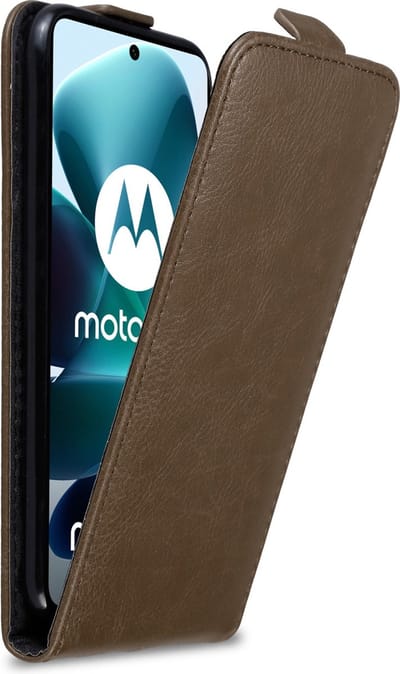 Cadorabo Hoesje geschikt voor Motorola MOTO G200 5G in KOFFIE BRUIN - Beschermhoes in flip design Case Cover met magnetische sluiting