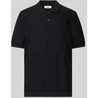 Relaxed fit poloshirt met structuurmotief, model 'EDWARD'