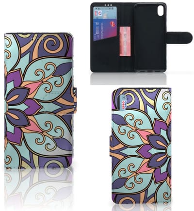 Xiaomi Redmi 7A Hoesje Purple Flower