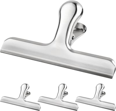 Solidchoice - 4 Stuks Grote Bulldog Clips voor Organisatie
