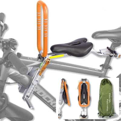 Famanu - Comfortabel fietszadel met sportieve afwerking en schokdemping – Zwart/Groen