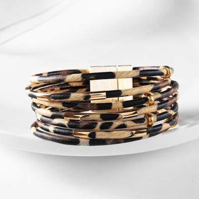 39 Stijl Handgemaakte Echt Leer Dames Armband Voor Vrouwen Bedelarmband Wikkelarmband black