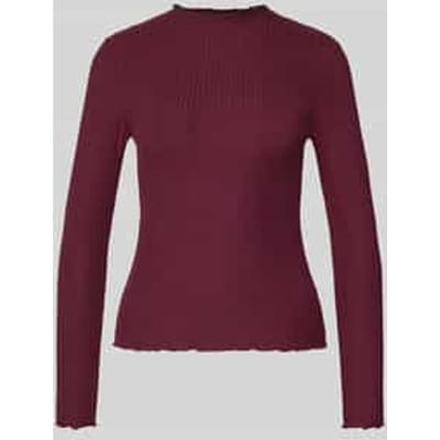 Slim fit shirt met lange mouwen met viscose, model 'EMMA'