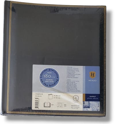 Henzo Standaard Fotoalbum 100 Pagina's Donker Blauw