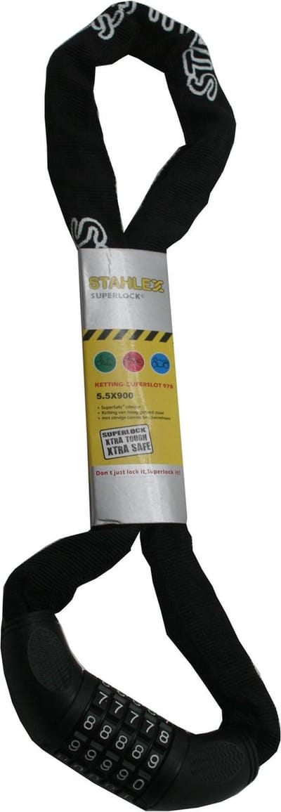Stahlex Cijferslot - Gehard Staal - SuperSafe Cilinder - Canvas Hoes - 90 cm - Zwart