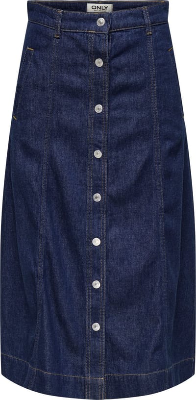 ONLY - ONLKLARA HW A LINE DB DNM SKIRT AK TLL - Dames - Rokken