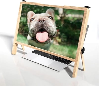Scherm Vergroter - Vergrootglas Laptop Beeldscherm Vergroot - Comfortabel Kijken - 3D HD Beeld - 21 inch Scherm - Zwart