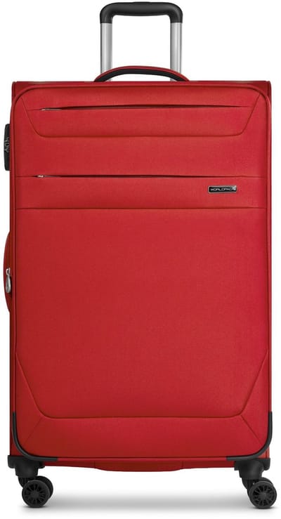 Worldpack Chicago 4 wielen Trolley L 78 cm met uitbreidingsplooi - Zachte bagage - TSA slot - dark-red