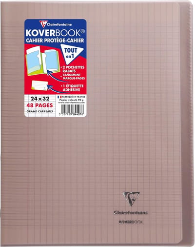 Notitieboek Set - Cursusblokken 10 Stuks - School Werk - Waterdichte Klepvakken - 24x32 cm - Grijs