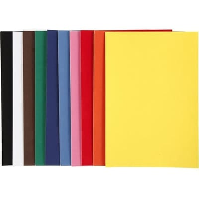 Velour Papier - DIY Textuurpapier - Velours Papieren Vellen - A4 Formaat - 140 Gram Papier - Voor Hobbyprojecten - Diverse Kleuren - Geschikt Voor Kunstprojecten - Set van 10 Vellen