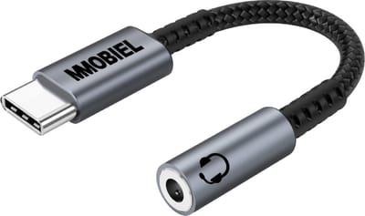 MMOBIEL USB-C naar 3.5mm TRRS Hoofdtelefoon Jack Adapter “ 16Bit / 48Khz - USB-C naar AUX Adapter Kabel - Aluminium