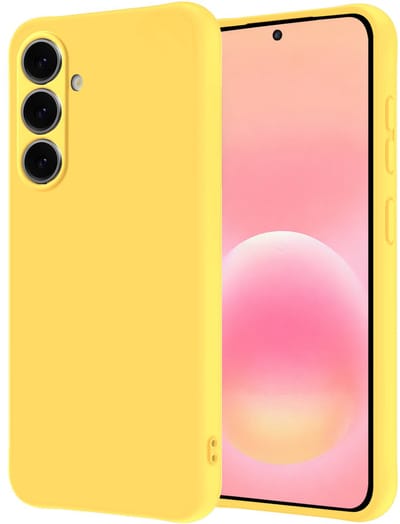 Hoesje - Geschikt voor Samsung Galaxy A57 - Sterk & Shockproof - Hoes Cover - Siliconen Case - Geel