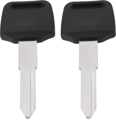 Dailygoods- Sleutel Leeg - 2x Ongesneden Sleutel - Geschikt voor Motoren - Metaal/Kunststof - Sleutelmaat 26,5 mm - Slijtvaste Kwaliteit - Motorfiets Sleutel
