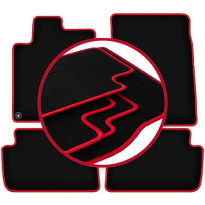 CARLUX-RED automatten voor: Citroen C5 I sedan, stationwagen (2001-2008)