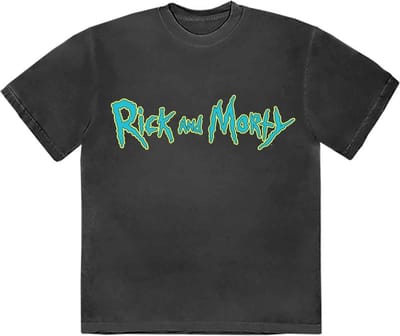 Rick And Morty - Logo Heren T-shirt - S - Zwart
