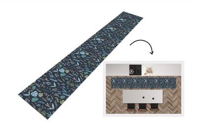 Keukenloper - Loper keuken - Patroon - Jungle - Monstera - Bloemen - 300x50 cm - Keukenloper vinyl
