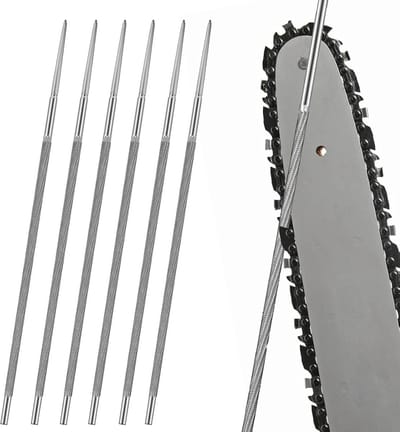Ronde Vijlen voor Kettingzaag - 6 Stuks, 4 mm, Slijpgereedschap voor Kettingzaagketting