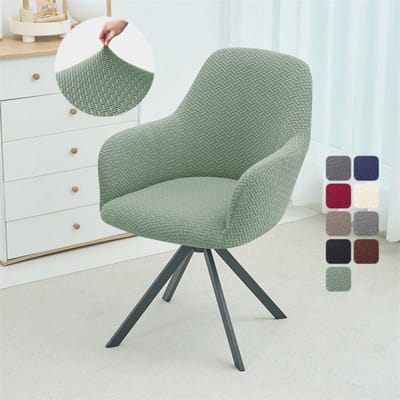 1/2/4/6 stuks Jacquard Hoge Fauteuilhoes Elastische Eetkamerfauteuil Overtrekken Wasbare Kantoor Schommelstoel Stoelhoes Woondecoratie 1pc