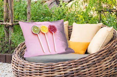 Buitenkussens - Lolly - Snoep - Citrus - 60x40 cm - Weerbestendig