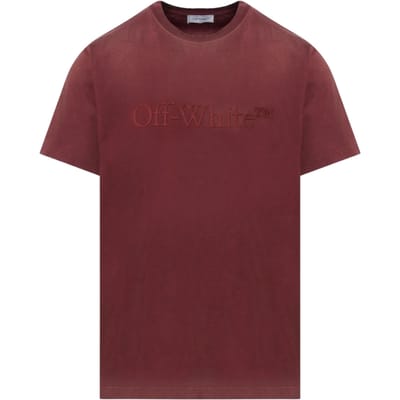 Gebroken wit gewassen slim-fit gepureerd pompoen-T-shirt