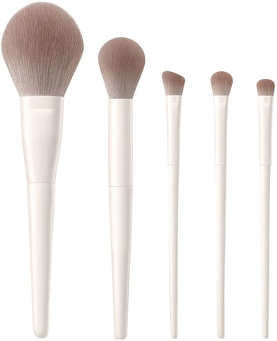 Ainy 5-delig Make Up Kwasten set - synthetische techniques penselen - voor foundation, concealer, blush & oogmake-up | Real professional | cadeau voor vrouwen