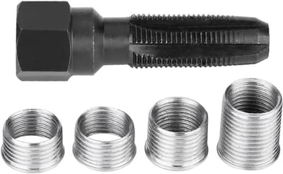 Dailygoods- Bougie Tapgereedschap 5 Stuks - Koolstofstaal - Inzetstukken 14mm - Gereedschapsset - Hoge Sterkte - Lange Levensduur - Bougie Reparatieset