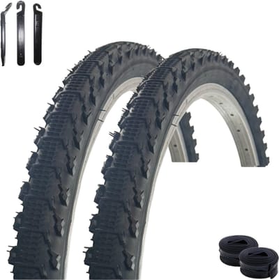 Fietsbanden Set - Buitenbanden Binnenbanden - Fiets Onderhoud - Compleet Montageset - 26 Inch 2.00 - Zwart