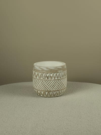 Blitzdeco - Houten Pot - Babette - Licht Beige - Vrijstaand - Verkrijgbaar in 4 Formaten - Extra large
