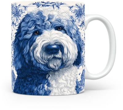 Mok Komondor Beker voor koffie of tas voor thee, cadeau voor dierenliefhebbers, moeder, vader, collega, vriend, vriendin, kantoor, opa, oma, hond, kerst, sinterklaas, verjaardag