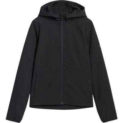 4F Jas Dames softshell Zwart - Maat S