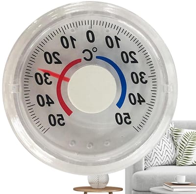 Analoge Buitenthermometer - Weermonitor Klimaatmeter - Temperatuur Aflezen - Tweekleurenschaal Weergave - 10 cm Lengte - Niet gespecificeerd