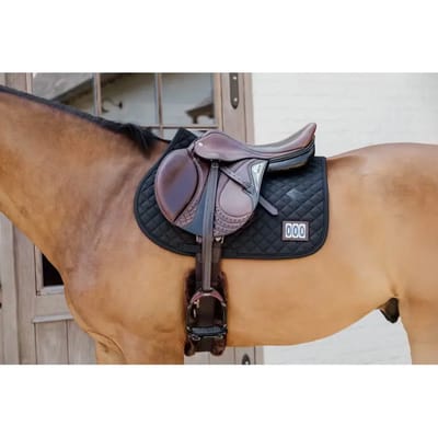 Kentucky Horsewear - Zadeldoek diamond wedstrijd met 2 nummer jumping zwart