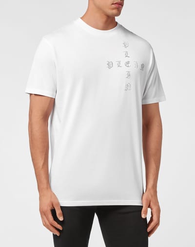 T-Shirt Ronde Hals Gothic Plein