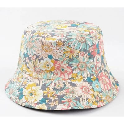 Lente en Zomer Katoen Print Bucket Hat Vissershoed Outdoor Reizen Zonneklep Voor Mannen En Vrouwen 160 56-58cm wear geel
