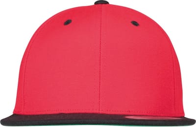FLEXFIT Classic snapbackpet in twee kleuren FL6089MT - Red / Black - One size