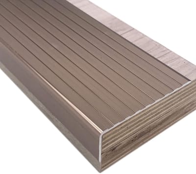Traprandprofiel - Trapneus strip - Veilig Lopen - Antislip Aluminium - Verstelbare Lengte - Zilverkleurig
