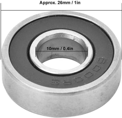 Dailygoods- Lager 6000RS Hoge Nauwkeurigheid - Mini Lager 10x26x8mm - Koolstofstaal - Stabiele Prestaties - Lange Levensduur - Betrouwbaar Vakmanschap - Rollager