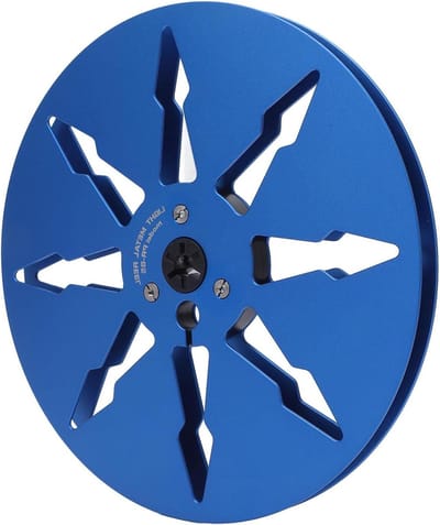Lege Tapespoel - Aluminium Spoel - Audio Opnemen - 8 Gaten Ontwerp - 7 Inch Diameter - Blauw