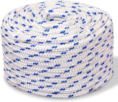Polypropyleen Touw - Multifunctioneel Koord - Buiten Gebruik - Diverse Maten - 100m 6-14mm - Wit Zwart Blauw
