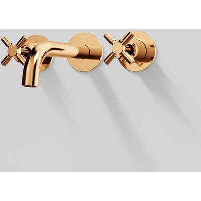 Steinberg 250 Series 3-hole washbasin faucet 1902 for wall mounting 250.1902 RG