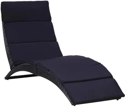 Betaalbare Goederen® zonnebed - zwart - ligbed - zonnebedden ligbedden - ligbed tuin - tuin - zomer - zon - ligbedden - ligbed buiten