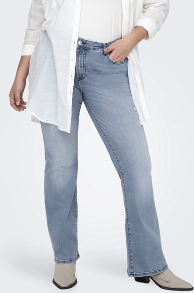 ONLY Carmakoma Flared fit jeans CARWILLY Mid waist Flared fit Jeans