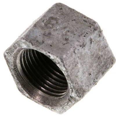 Rp 3/8'' Verzinkt Gietijzeren Afsluitkap 25 Bar [5 Stuks]