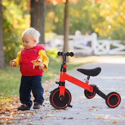 Driedelige Loopfiets voor Kinderen van 1 tot 4 jaar - Veilig en Comfortabel Speelgoed voor Jonge Kinderen